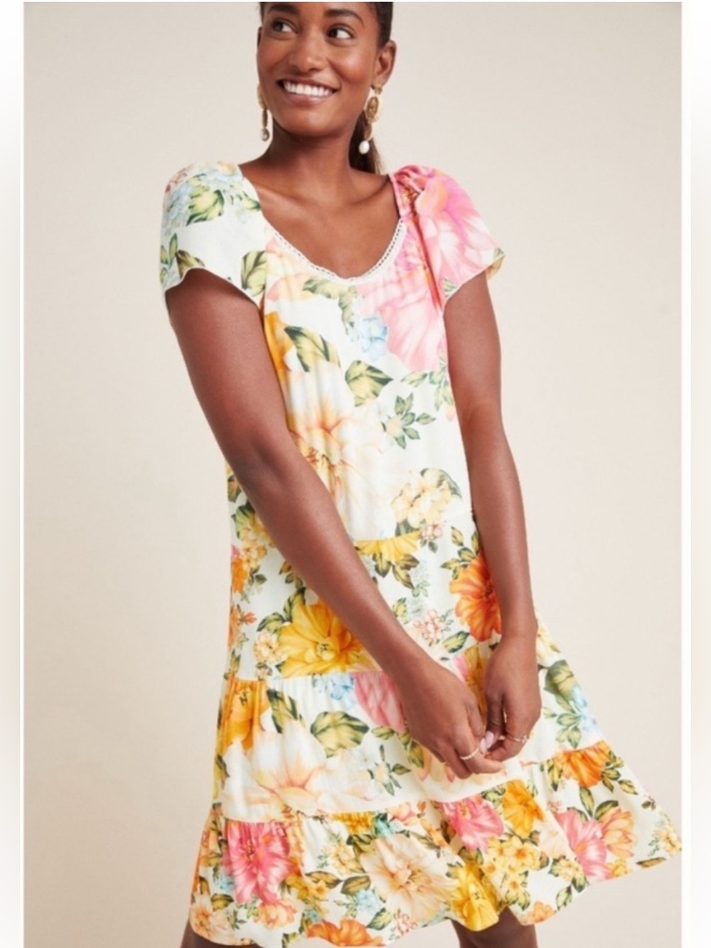 LIKE NEW Farm Rio Culebra Floral Dress